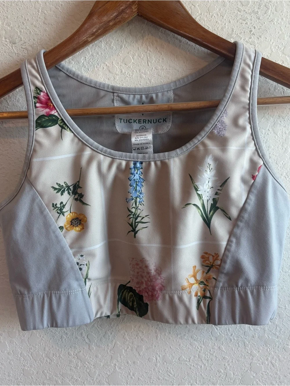Tuckernuck Tnuck Floral Sports Bra Size Medium